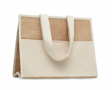 Logotrade Logogeschenke das Foto: Jute-Canvas Shopping Tasche