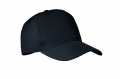 RPET Baseball Kappe 5 Panels, Schwarz