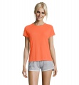 SPORTY DAMENT-SHIRT  140g, Neon Orange