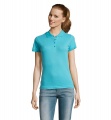 PASSION DAMEN POLO 170g, Atoll Blau