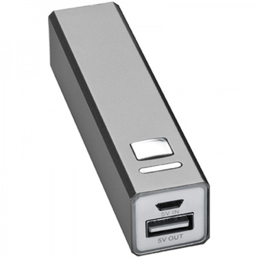 Logotrade Firmengeschenke das Foto: Metall-Powerbank PORT HOPE 2200mAh