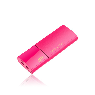 Logotrade Geschäftsgeschenke das Foto: USB-Stick Silicon Power 3.0 Blaze B05, rosa