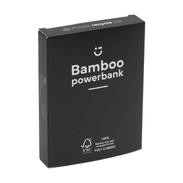 Logotrade Werbeartikel das Foto: Bamboo 4000 Powerbank externes Ladegerät