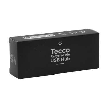 Logotrade Werbeartikel das Foto: Tecco GRS USB-Hub aus recyceltem Alu