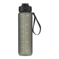 AquaSport GRS Recycling-Wasserflasche 1.000 ml, Schwarz