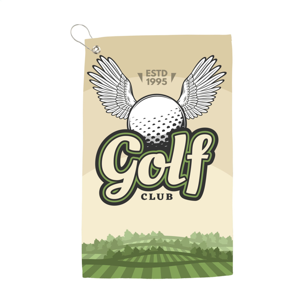 Logotrade Logogeschenke das Foto: Golfhandtuch 400 g/m² 30x50