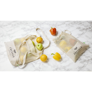 Logotrade Logogeschenke das Foto: Natura Organic GOTS Mesh Bag (120 g/m²) Obstbeutel