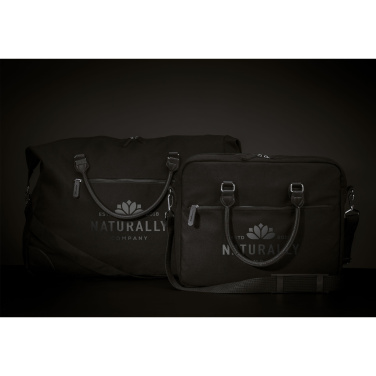 Logotrade Werbegeschenke das Foto: Denver 15,6-Zoll-Laptoptasche aus recyceltem Canvas