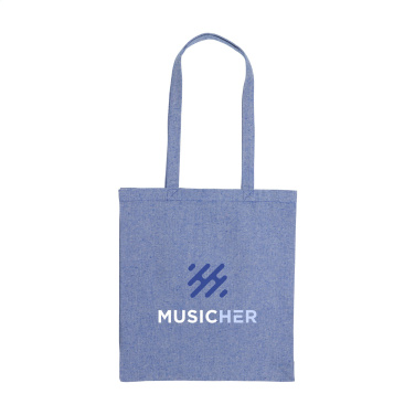 Logotrade Firmengeschenke das Foto: Melange Shopper GRS Recycling-Canvas (280 g/m²) Tasche