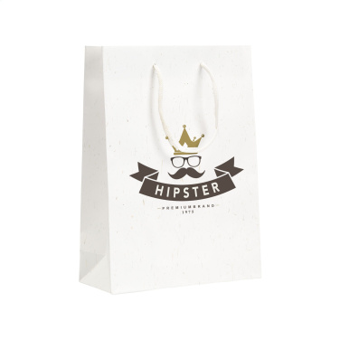 Logotrade Firmengeschenke das Foto: Leaf It Bag recycelt mit Strohfasern (180 g/m²) M