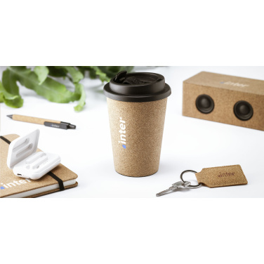 Logotrade Logogeschenke das Foto: Attea Cork 350 ml Kaffeetasse