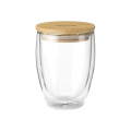 Alba 350 ml doppelwandiges Glas, transparent