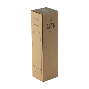 Logotrade Geschäftsgeschenke das Foto: Topflask Cork 470 ml Trinkflasche