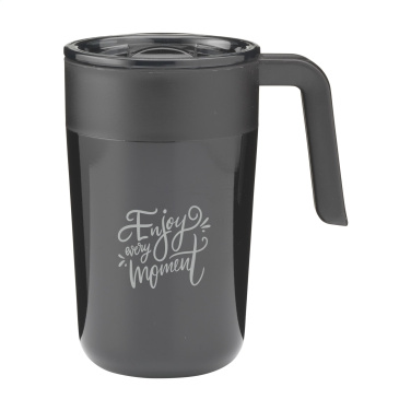 Logotrade Werbeartikel das Foto: Fika RCS Recycled Steel Cup 400 ml Thermobecher