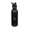 Klean Kanteen Classic Recycling-Wasserflasche 800 ml, Schwarz