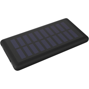 Logotrade Firmengeschenke das Foto: SCX.design P30 8000 mAh Solar Powerbank mit Leuchtlogo