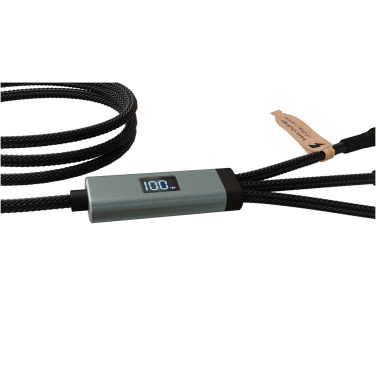 Logotrade Firmengeschenke das Foto: SCX.design C53 100W ultraschnelles 5-in-1 Ladekabel aus rPET