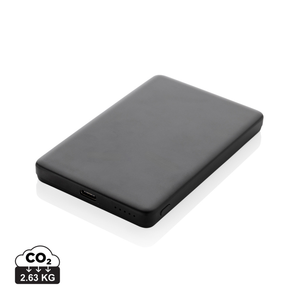 Logotrade Werbegeschenke das Foto: Orion 5.000mAh 5W magnetische Powerbank aus RCS rec. Alu