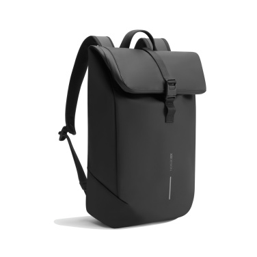 Logotrade Werbeartikel das Foto: Urban wasserabweisender Flap-Top Rucksack