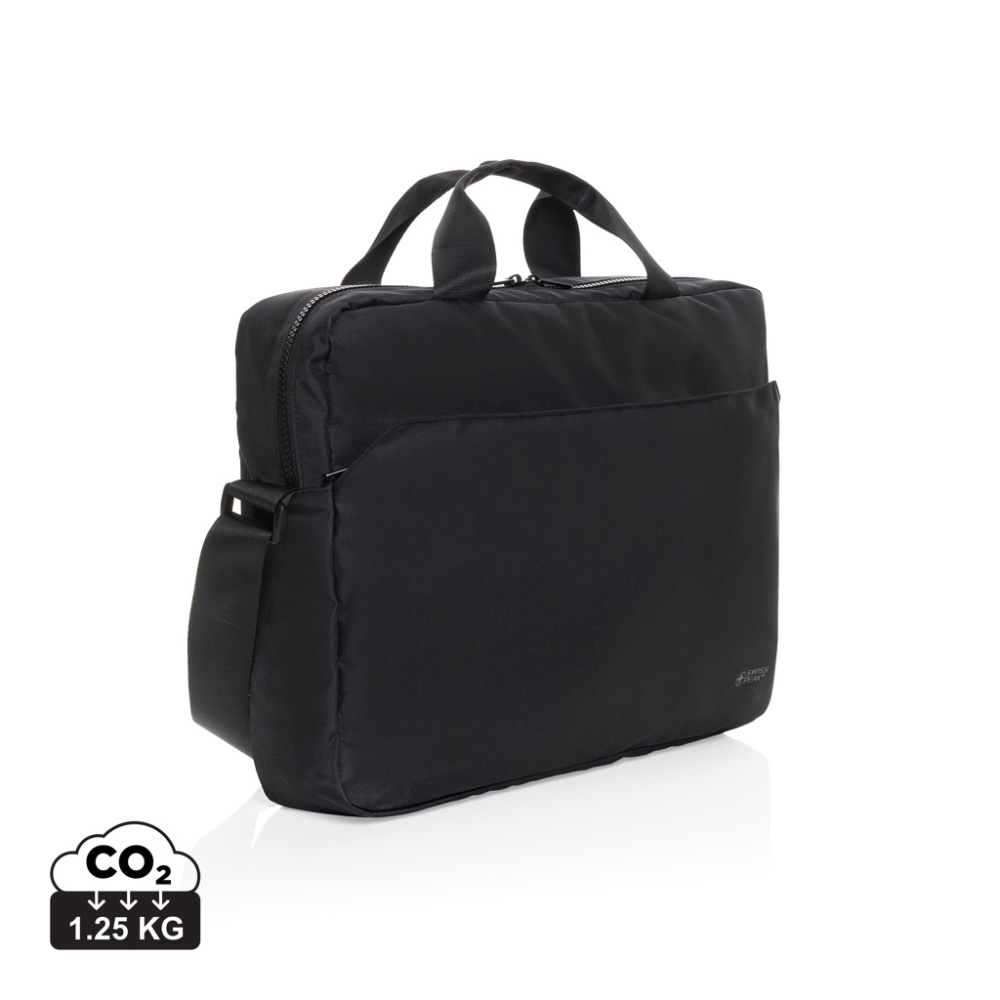 Logotrade Werbeartikel das Foto: Swiss Peak Aware™ RPET Essential 15.6" Laptop Tasche