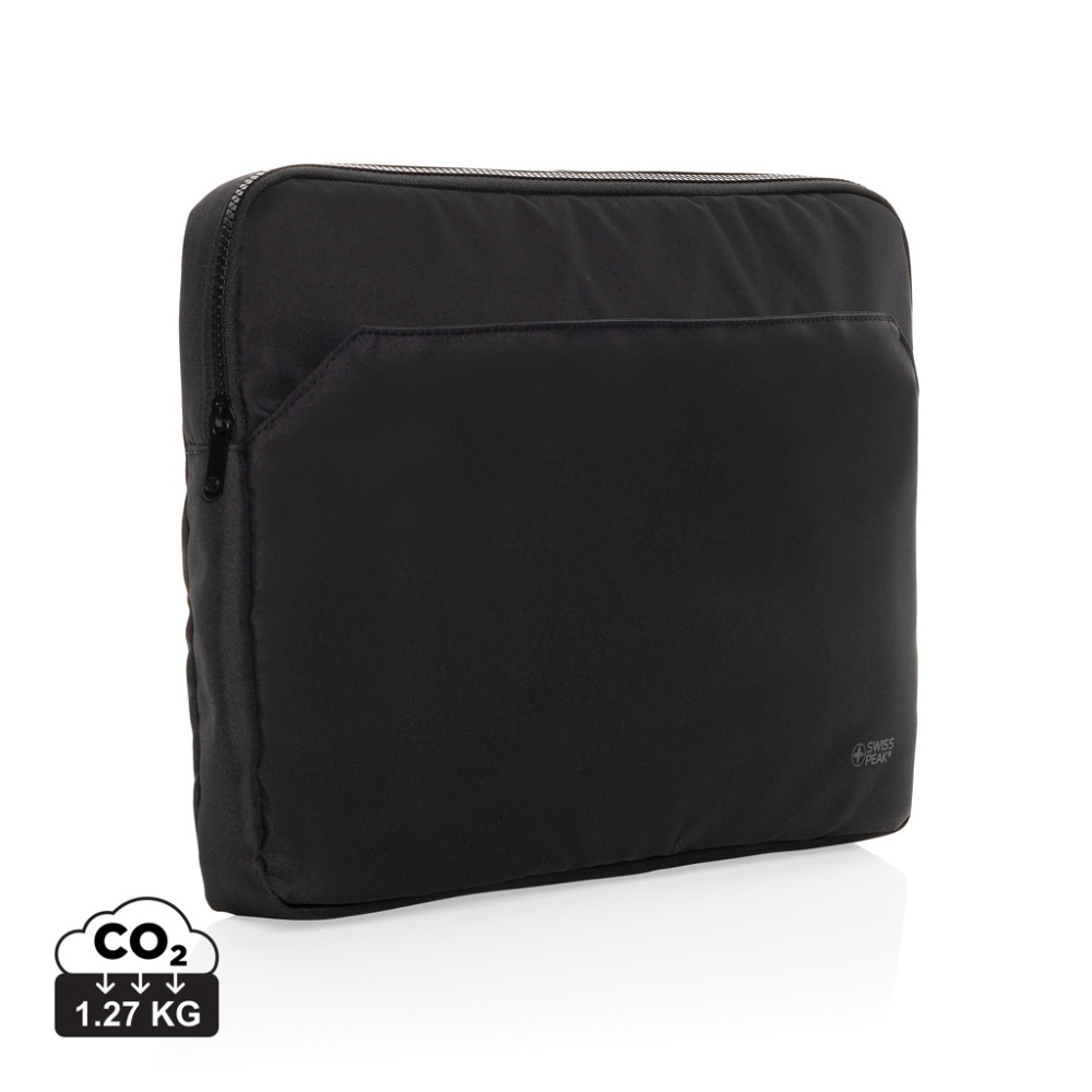 Logotrade Geschäftsgeschenke das Foto: Swiss Peak Aware™ RPET Essential 15.6" Laptop Sleeve