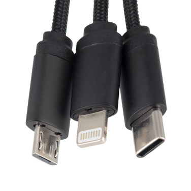 Logotrade Firmengeschenke das Foto: Kabel 3in1 mit beleuchtetem Logo - LH-ZM04