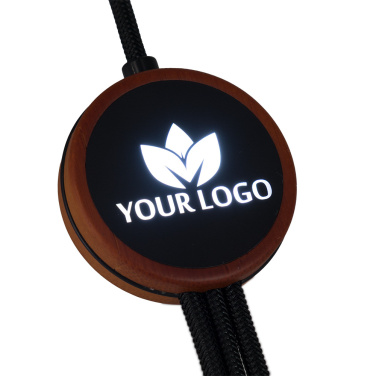 Logotrade Firmengeschenke das Foto: Kabel 3in1 mit beleuchtetem Logo - LH-ZM04