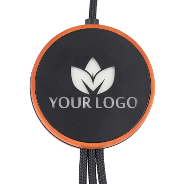 Logotrade Werbeartikel das Foto: Großes Kabel 4in1 mit beleuchtetem Logo - i5w