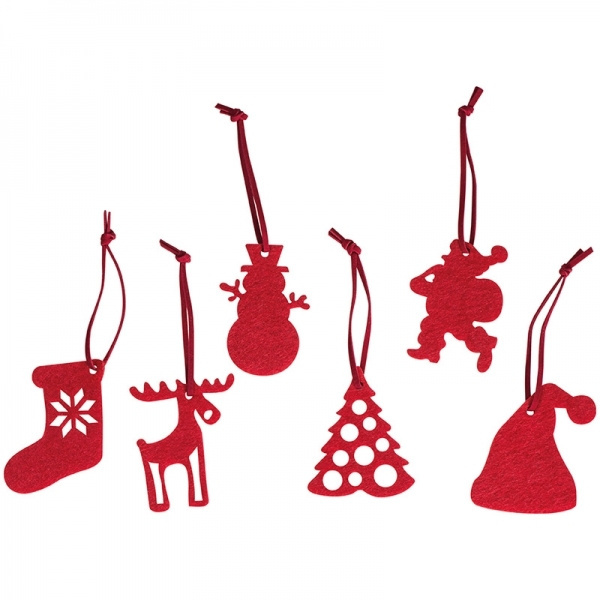 Logotrade werbemittel das Foto: 6-teiliger Christbaumschmuck FERGUS