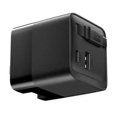 Logotrade werbemittel das Foto: Urban Vitamin Mendocino 65W GaN-Charger mit einziehb. Kabel