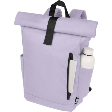 Logotrade Firmengeschenke das Foto: Byron 15,6" GRS RPET Roll-Top Rucksack 18 L