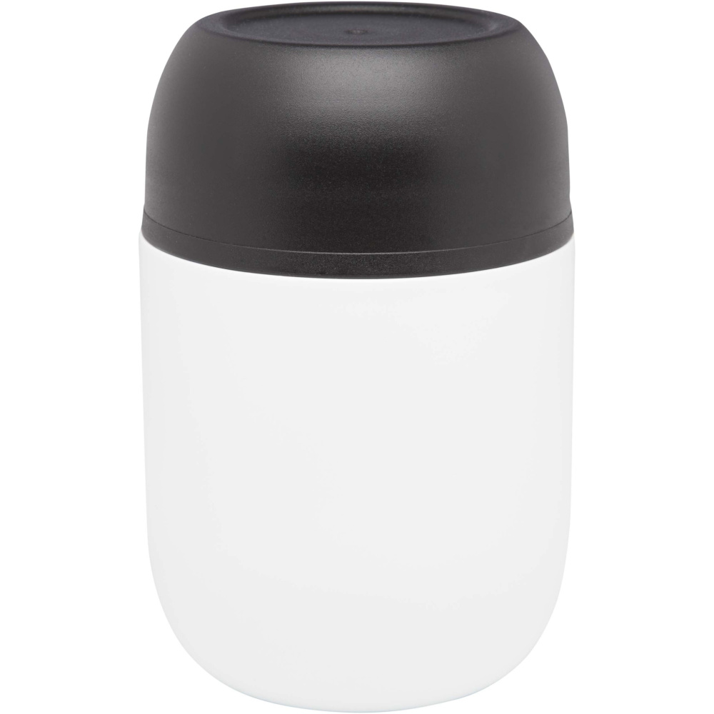 Logotrade Werbeartikel das Foto: Supo 480 ml doppelwandiger Lunchpot aus recyceltem Edelstahl