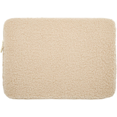 Logotrade Werbeartikel das Foto: Bear 13" GRS-recycelte Sherpa Laptophülle 2 L