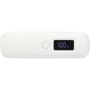 Logotrade Logogeschenke das Foto: Acrux 35 W 10.000 mAh Tablet Powerbank mit integriertem Typ-C-Kabel aus recyceltem Kunststoff