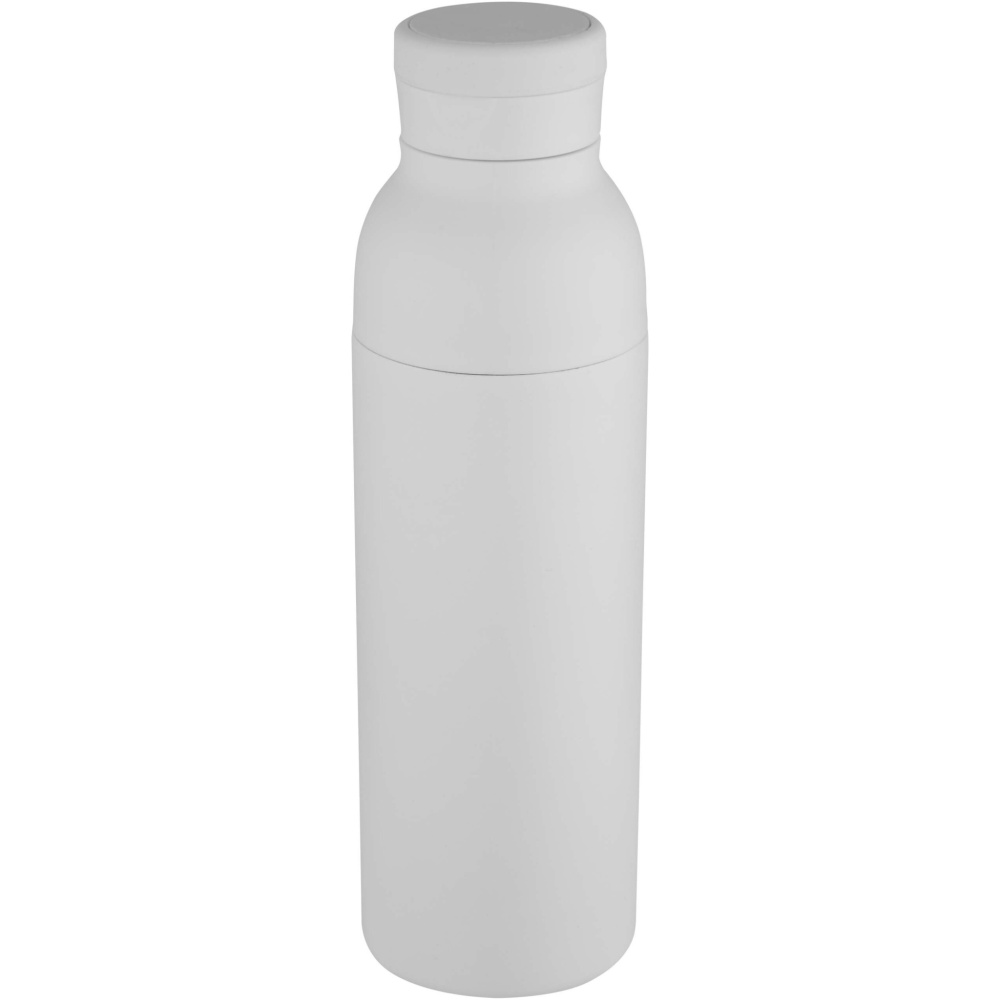 Logotrade Firmengeschenke das Foto: Illuminate 650 ml RCS doppelwandige Isolierflasche aus recyceltem Edelstahl