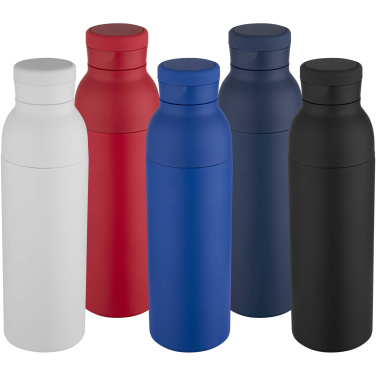 Logotrade Logogeschenke das Foto: Illuminate 650 ml RCS doppelwandige Isolierflasche aus recyceltem Edelstahl