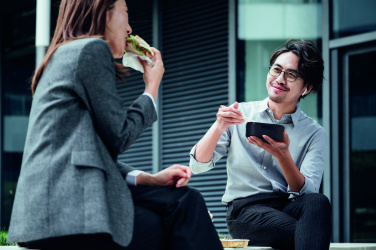 Logotrade Werbeartikel das Foto: Kühltasche 600D RPET