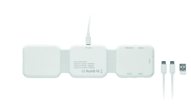 Logotrade Geschäftsgeschenke das Foto: 3fach Ladestation