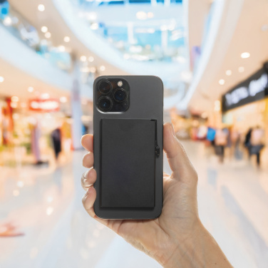 Logotrade werbemittel das Foto: Magnetischer RFID-Kartenhalter aus Aluminium für Smartphones
