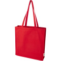 Odisha 180 g/m² OCS Bio Tragetasche mit Seitenfalten 14L, Rot