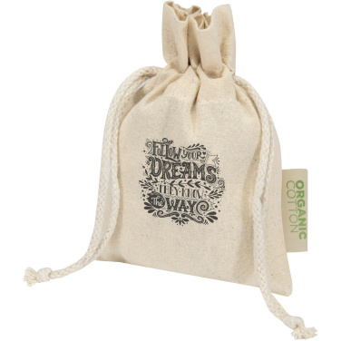 Logotrade Logogeschenke das Foto: Odisha 140 g/m² OCS Bio-Geschenktasche – 15 × 10 cm
