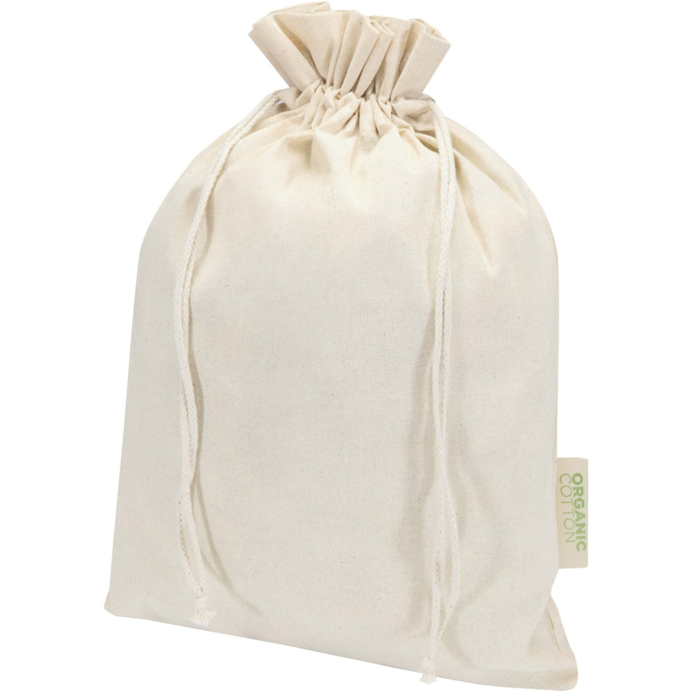 Logotrade Geschäftsgeschenke das Foto: Odisha 140 g/m² OCS Bio-Geschenktasche – 42 × 30 cm