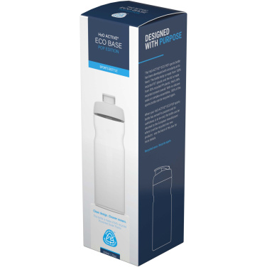 Logotrade Geschäftsgeschenke das Foto: H2O Active® Eco Base 650 ml Sportflasche mit Klappdeckel