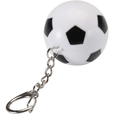 Logotrade Werbegeschenke das Foto: Rami Fußball Lippenpflege Vanille mit LSF 15 und Schlüsselanhänger