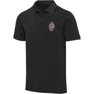 Logotrade Logogeschenke das Foto: Calgary Poloshirt für Herren im Washed Look, 200 g/m2
