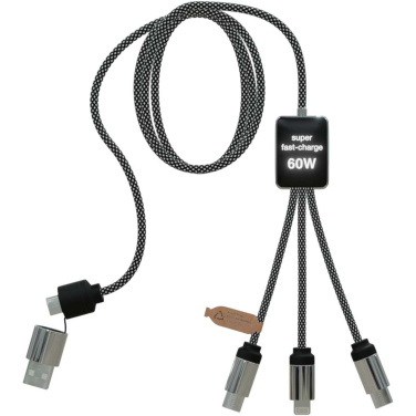 Logotrade werbemittel das Foto: SCX.design C33 60W Typ C Ladekabel mit doppeltem Leuchtlogo