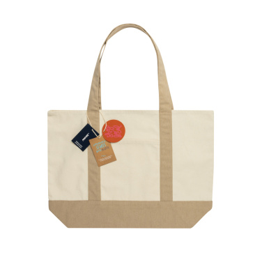 Logotrade Firmengeschenke das Foto: SHOP LOCAL AWARE™ Tasche aus recycelter Baumwolle, 350g/m²