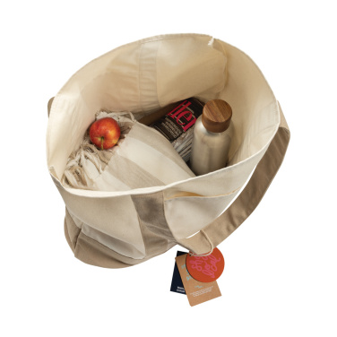 Logotrade Firmengeschenke das Foto: SHOP LOCAL AWARE™ Tasche aus recycelter Baumwolle, 350g/m²