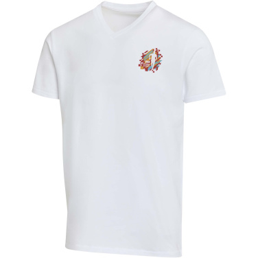 Logotrade Firmengeschenke das Foto: Balfour Kurzärmeliges T-Shirt V-Ausschnitt