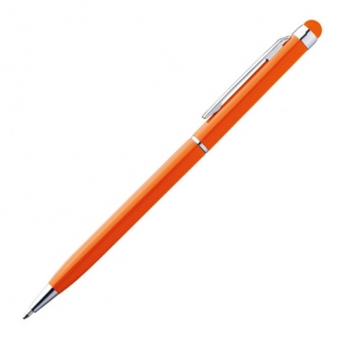 Logotrade promotional gifts photo of: Ball pen with touch pen 'New Orleans'  color orange